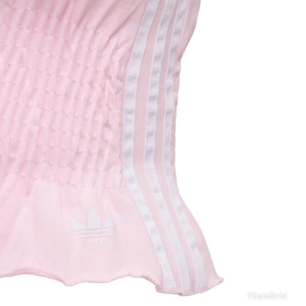 ADIDAS ORIGINALS SMOCKED TOP three 3 stripes - Picture 2 of 10